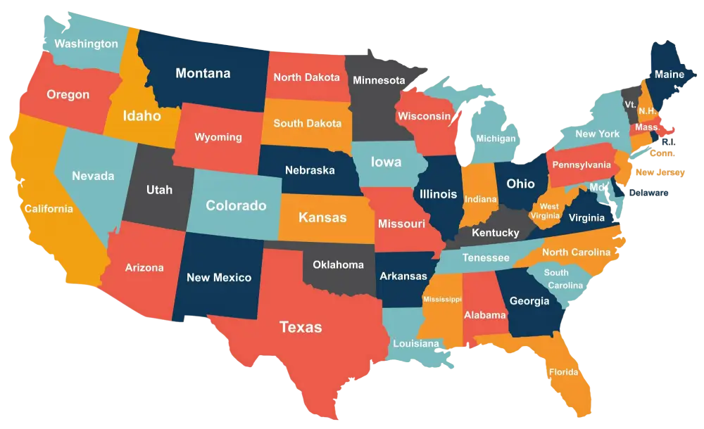 USA Map with States